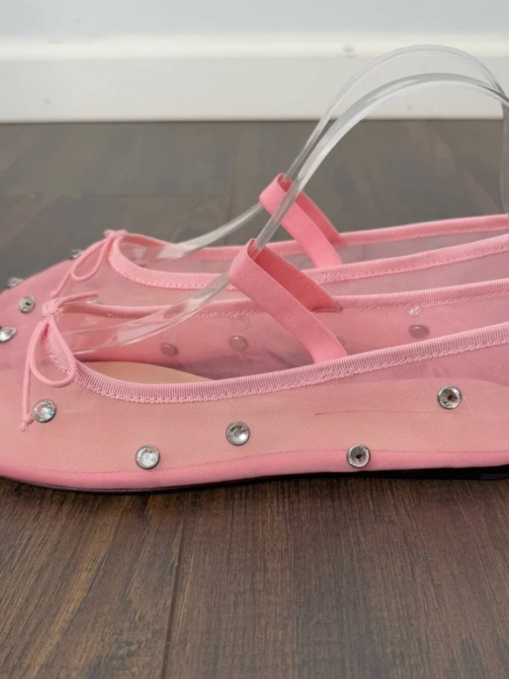 Loeffler Randall Leonie Crystal Mesh Ballet Flats - Picture 3 of 4